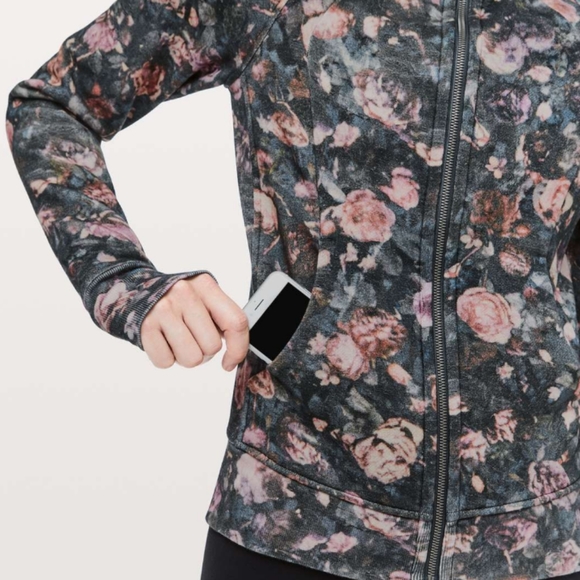 Lululemon Scuba Hoodie Light Cotton Fleece Frosted Rose Multi Size 8 - Picture 5 of 13